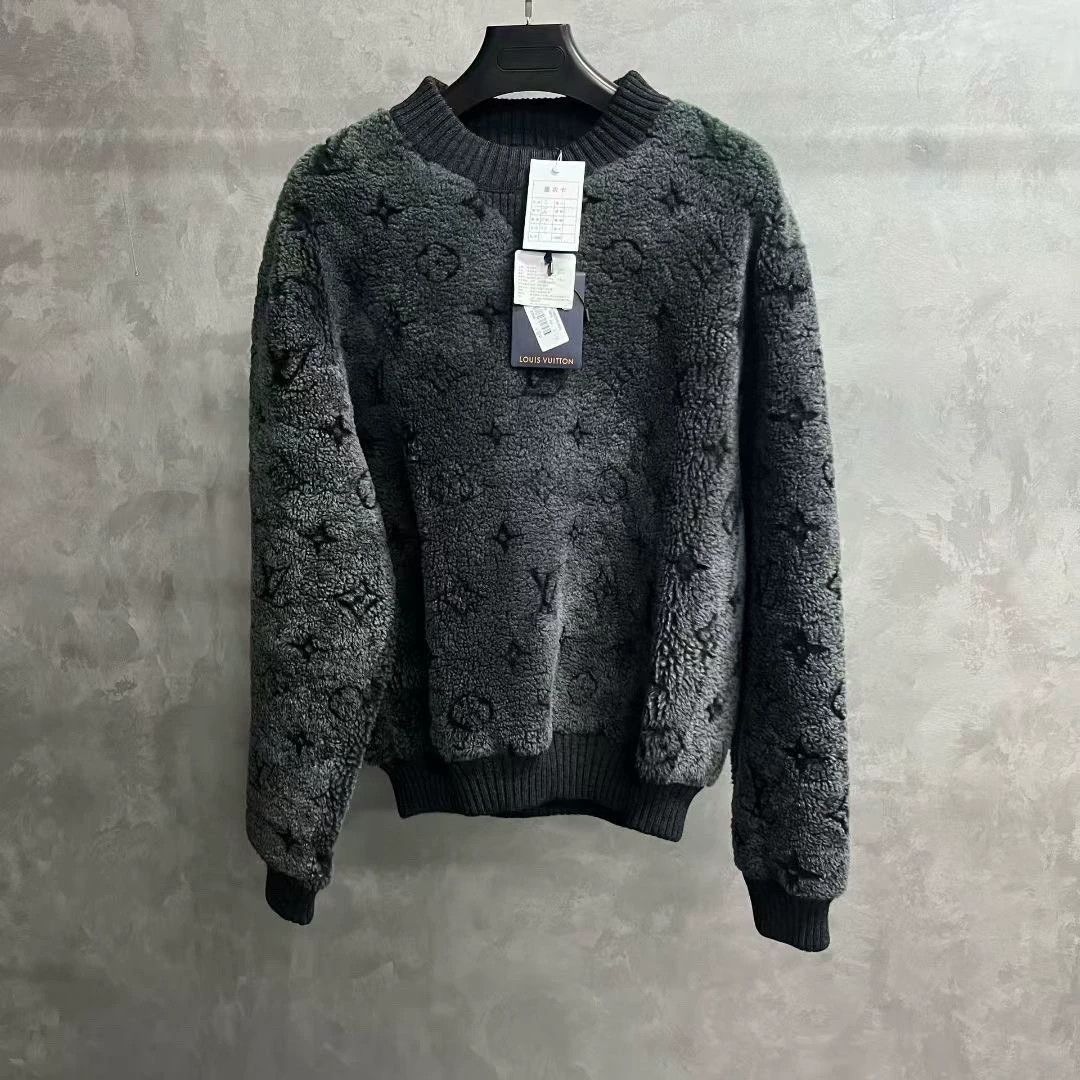 Louis Vuitton louis vuitton black logo crewneck sweatshirt Size US L / EU 52-54 / 3 - 1 Thumbnail