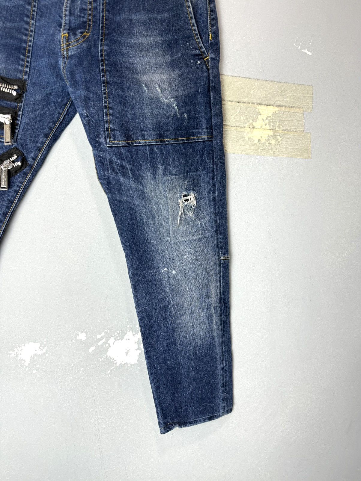 Dsquared2 Dsquared2 Zip Multipocket Denim Pants Jeans Drill Dripp Uk Size US 32 / EU 48 - 5 Thumbnail