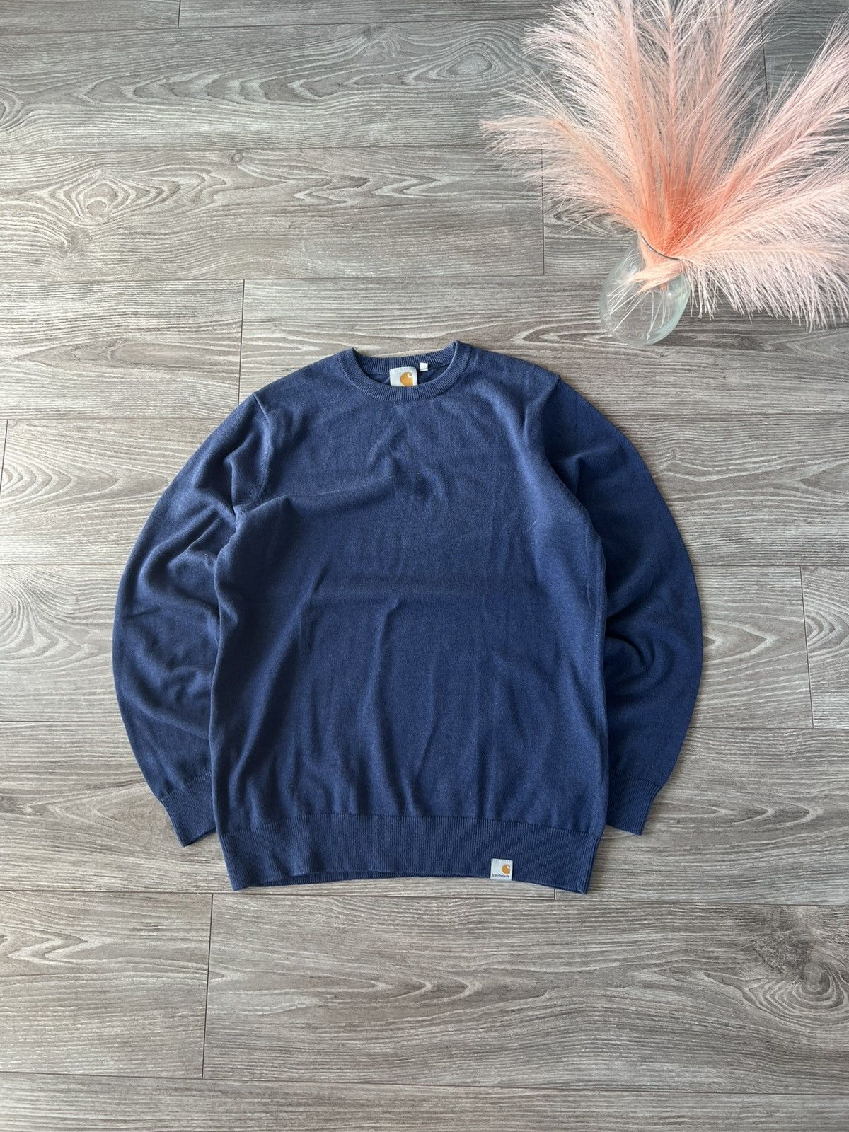 Carhartt × Carhartt Wip ‼️Carhartt Box Logo Knitwear Casual Sweater‼️ Size US S / EU 44-46 / 1 - 7 Thumbnail
