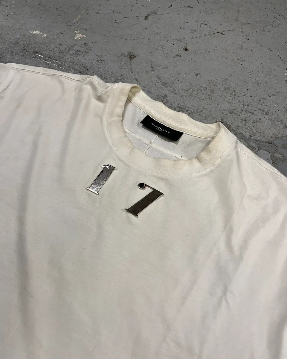 Givenchy SS2014 Givenchy Silver 17 White T-Shirt by Riccardo Tisci Size US L / EU 52-54 / 3 - 5 Thumbnail