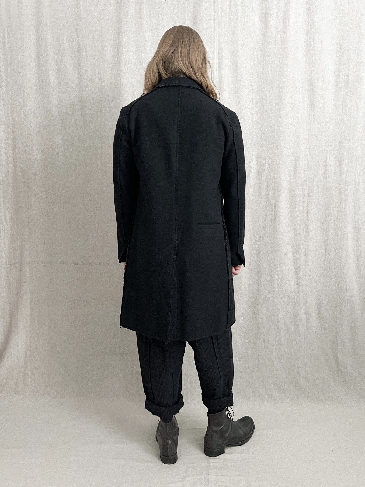 Other Avant Garde Raw Hem Wool Coat Size US S / EU 44-46 / 1 - 9 Thumbnail