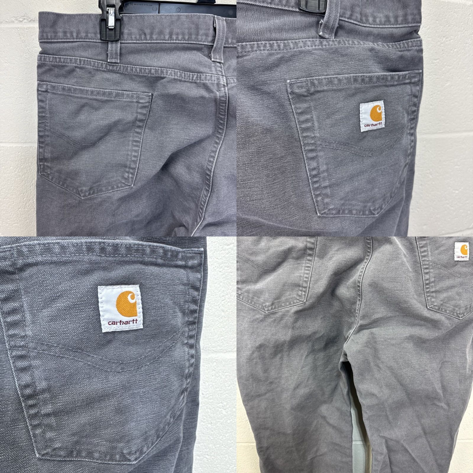 Carhartt VINTAGE Carhartt Relaxed Fit Duck Canvas Carpenter Work Pant Gray 40x30 Mens Pants 5-Pocket Logo Zip Size US 40 / EU 56 - 8 Thumbnail