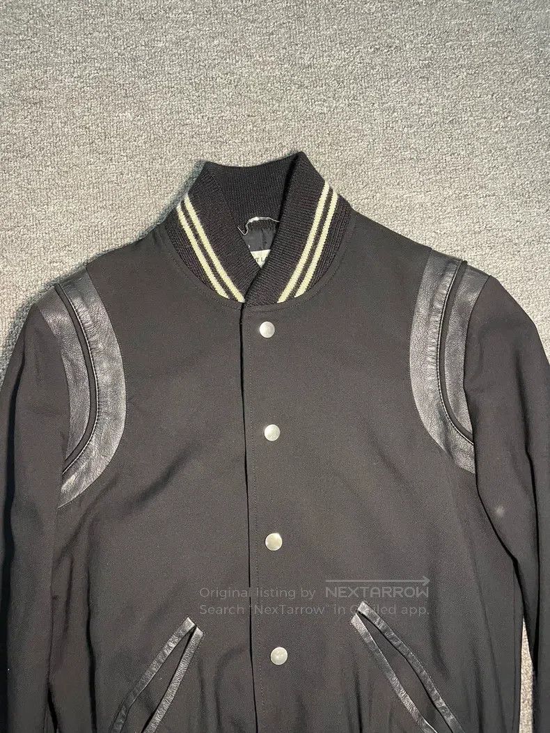 Saint Laurent Paris Saint Laurent Paris Black Samurai Leather Baseball Jacket Size US XS / EU 42 / 0 - 3 Thumbnail