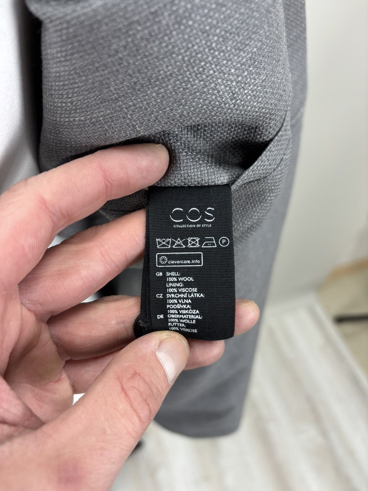 Cos Mens blazer COS Size 52 Color Gray Size 52R - 13 Thumbnail