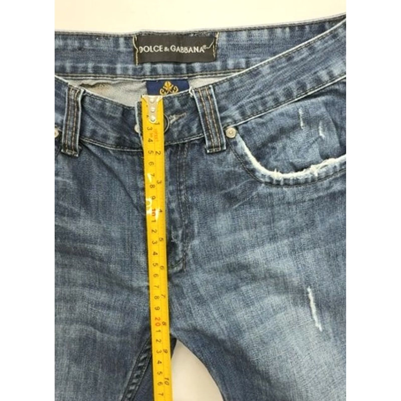 Dolce & Gabbana VINTAGE Dolce & Gabbana Men Blue Straight-Leg Jeans Size 29 Dark Wash Size US 29 - 7 Thumbnail