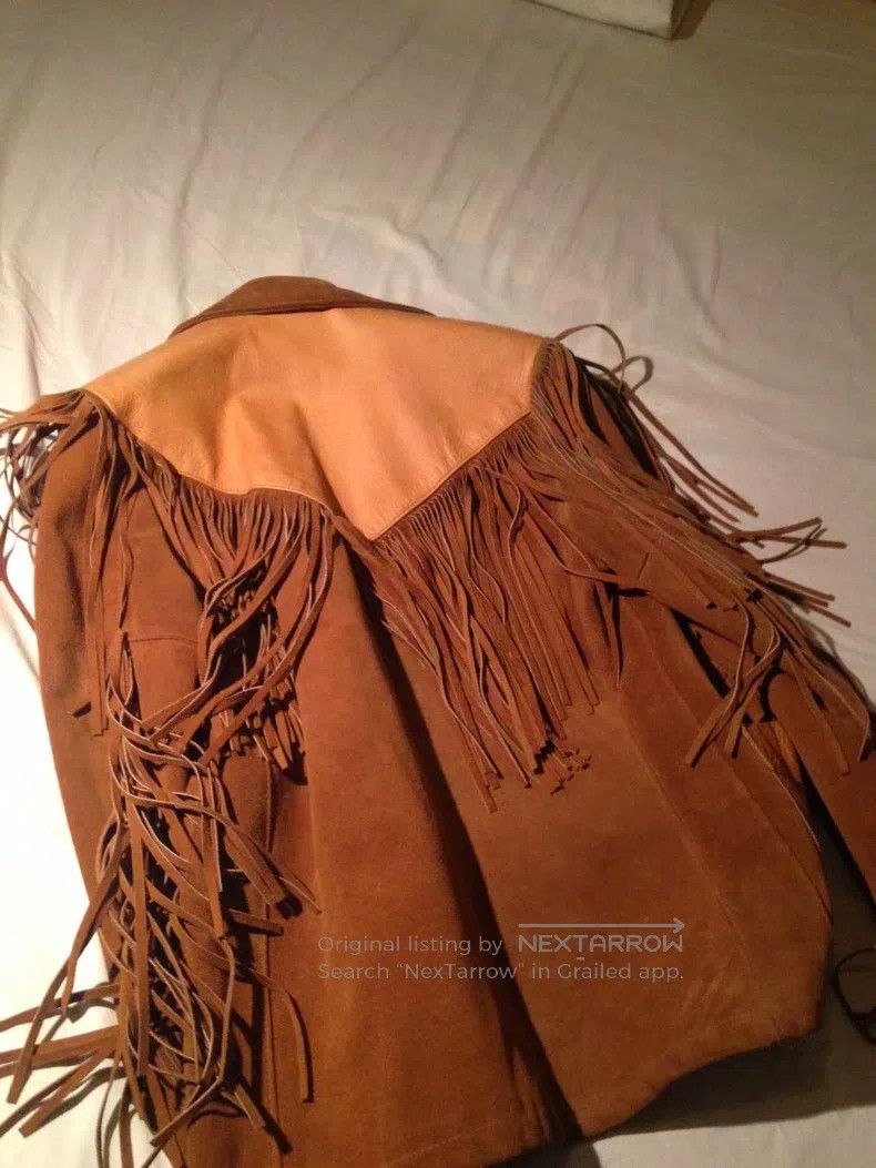 Schott Schott Fringed suede jacket cowhide denim Size US XS / EU 42 / 0 - 3 Thumbnail