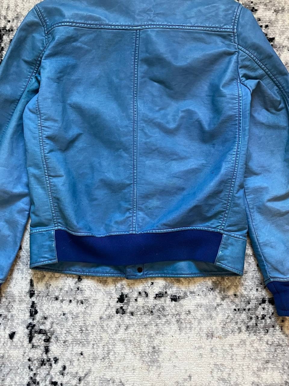 Stone Island × Vintage Stone Island Rare Leather Jacket Felpa Lightweight Bomber S Size US S / EU 44-46 / 1 - 9 Thumbnail