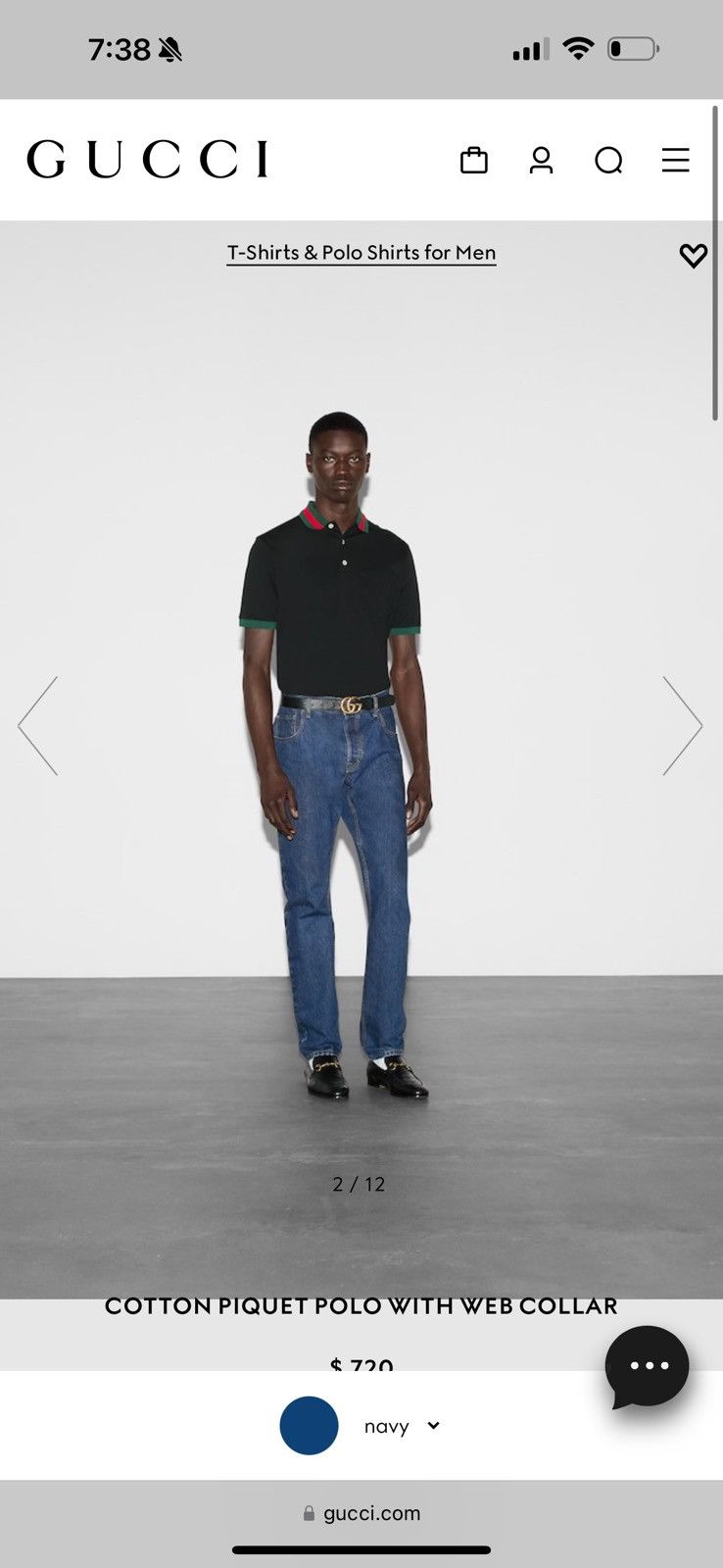 Gucci Men’s Size Large Gucci Polo Size US L / EU 52-54 / 3 - 7 Thumbnail