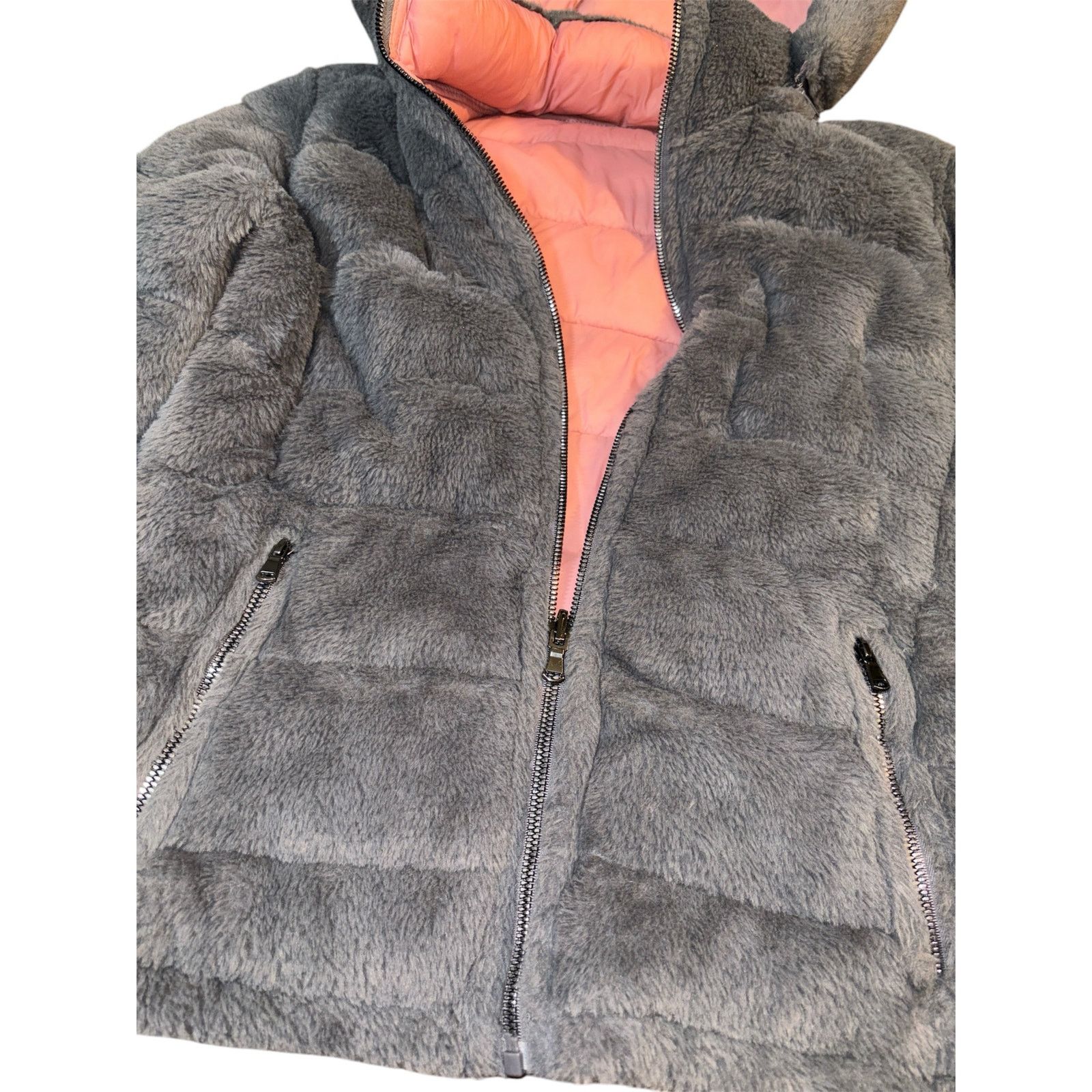 The Unbranded Brand Reversible Grey and Pink Puffer Jacket Size Small Size S / US 4 / IT 40 - 3 Thumbnail