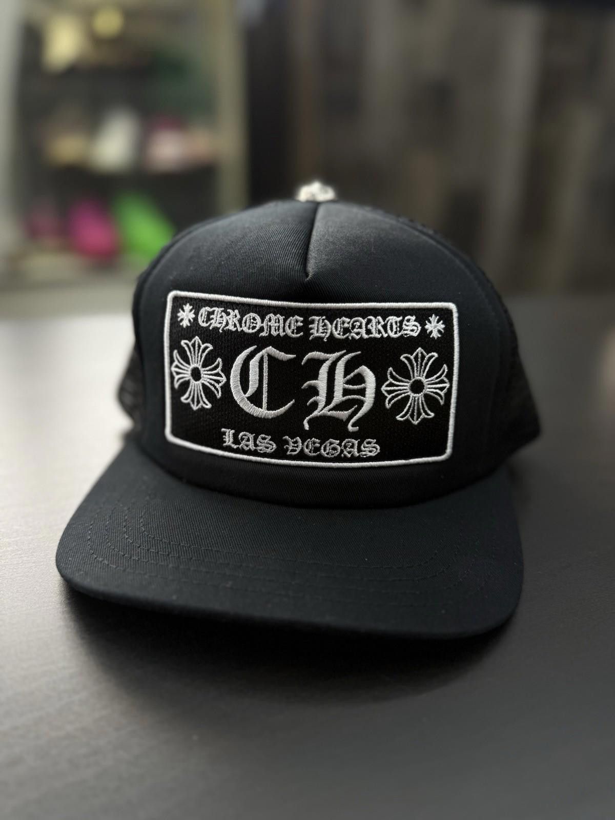 Chrome Hearts Chrome Hearts Black Patch Trucker Las Vegas Black Hat Size ONE SIZE - 1 Thumbnail