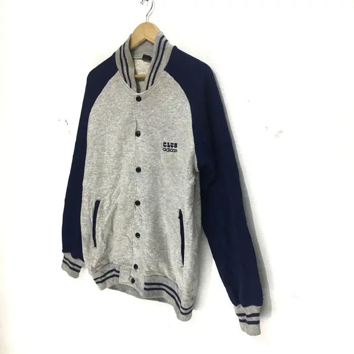 Adidas CLUB ADIDAS Gray Cardigan Jacket Sweatshirt Trefoil Sweater Size US M / EU 48-50 / 2 - 5 Thumbnail