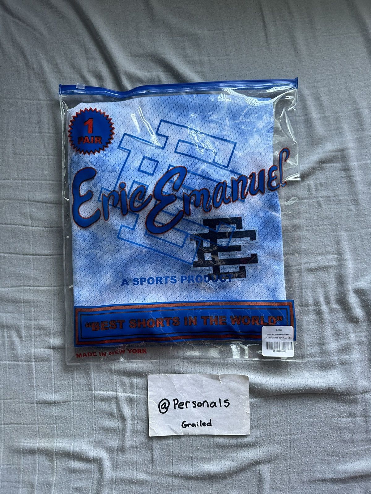 Eric Emanuel NEW Eric Emanuel Basic Shorts Sky Dye Large Size US 34 / EU 50 - 3 Thumbnail