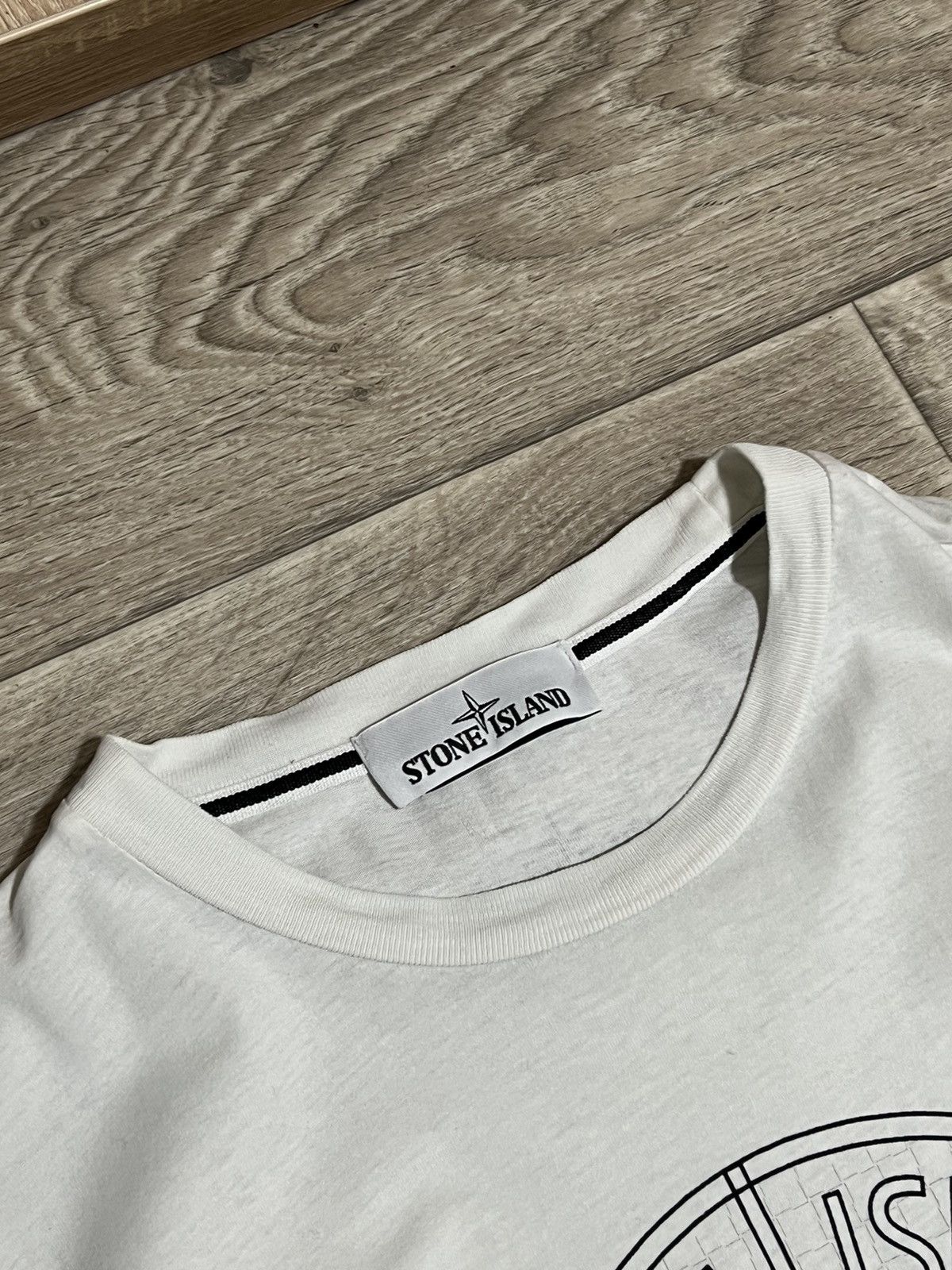 Stone Island × Vintage Vintage Stone Island Big Logo T-shirt Size US L / EU 52-54 / 3 - 7 Thumbnail