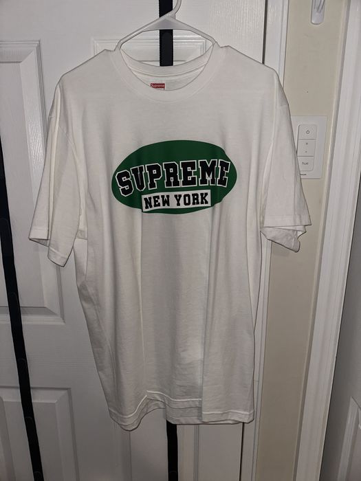 Supreme Supreme New York Tee White/Green | Grailed