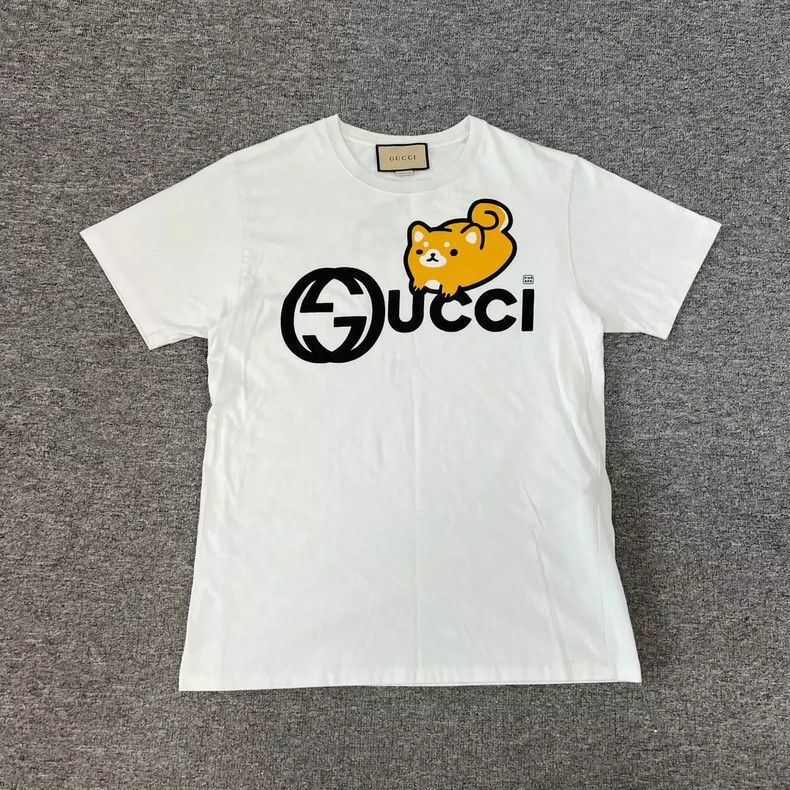 Gucci Gucci Cartoon puppy double G short-sleeved T-shirt 2504-Nex Size US XS / EU 42 / 0 - 1 Thumbnail
