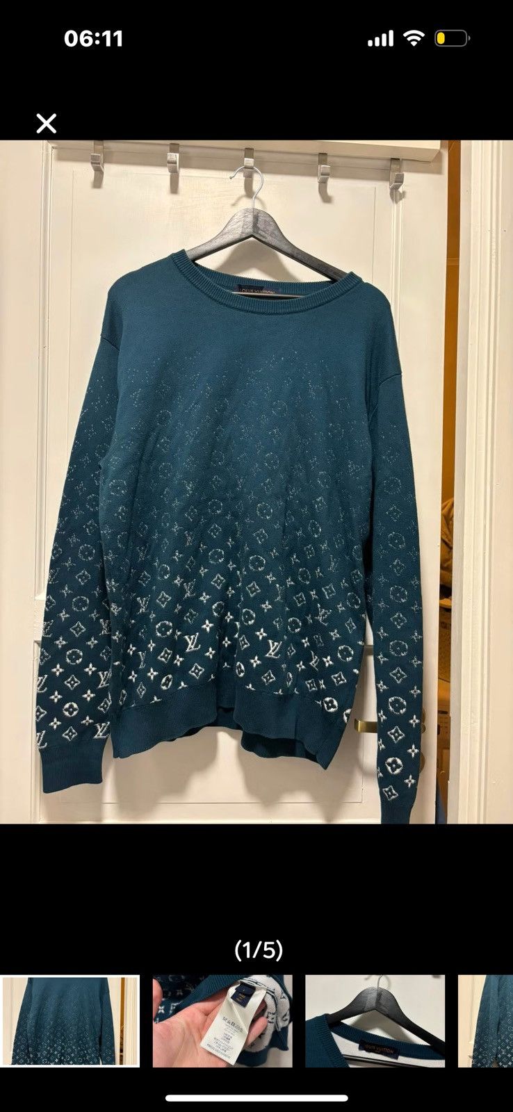 Louis Vuitton louis vuitton gradient monogram sweatshirt Size US L / EU 52-54 / 3 - 1 Thumbnail