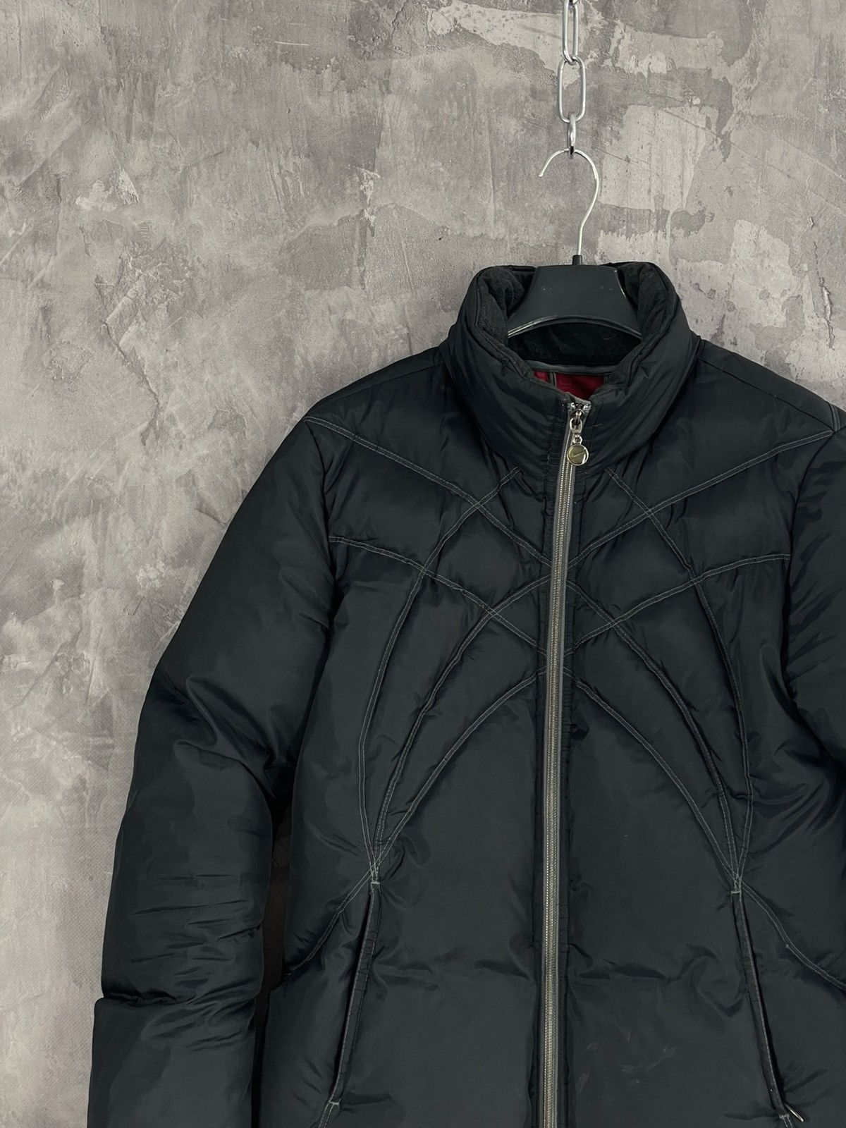 Japanese Brand × Nike × Vintage Nike Vintage 90s Small Logo Black Down Jacket Winter Puffer Size S / US 4 / IT 40 - 3 Thumbnail