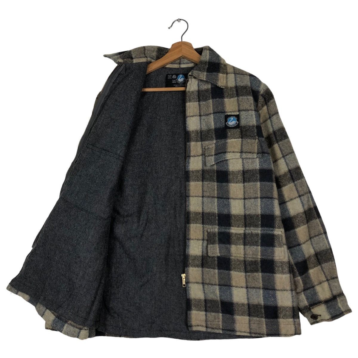 Japanese Brand 🔥Vintage 80s Chore Wool Jacket Swanndr1 Made in New Zealand Size US M / EU 48-50 / 2 - 11 Thumbnail
