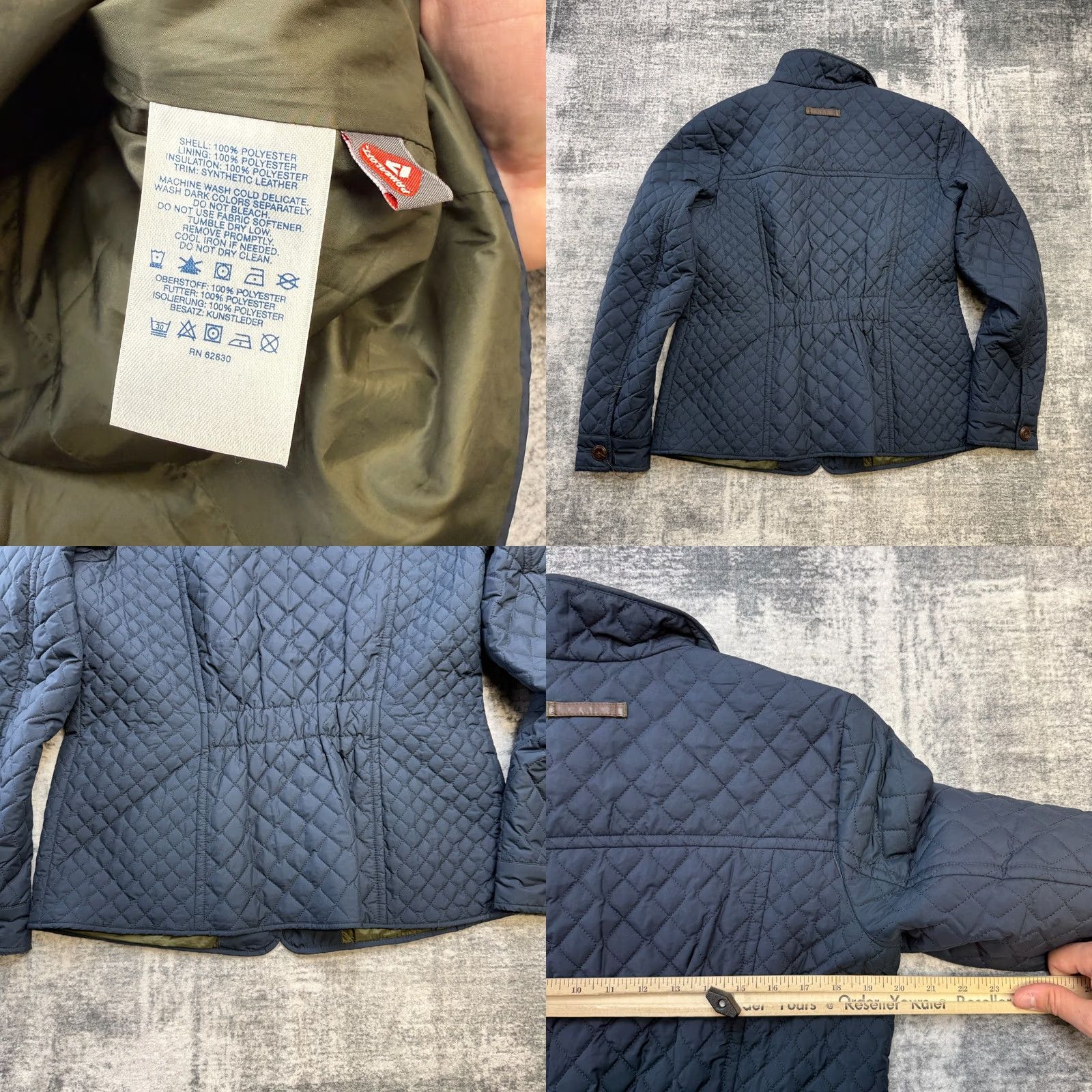 Lands' End Lands' End Jacket Women M Navy Quilted Insulated Chore Primaloft Short Sleeve/Xlong? (Note: Original has Long Sleeve) Size M / US 6-8 / IT 42-44 - 8 Thumbnail