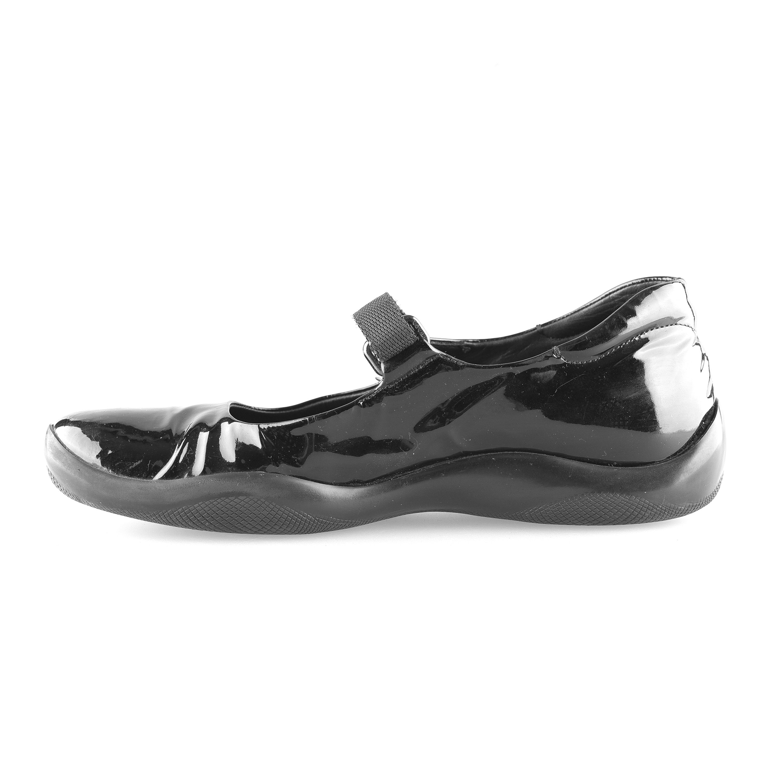 Prada Prada Vintage Black Patent Leather Ballerinas (37 EU) Size US 6 / IT 36 - 3 Thumbnail