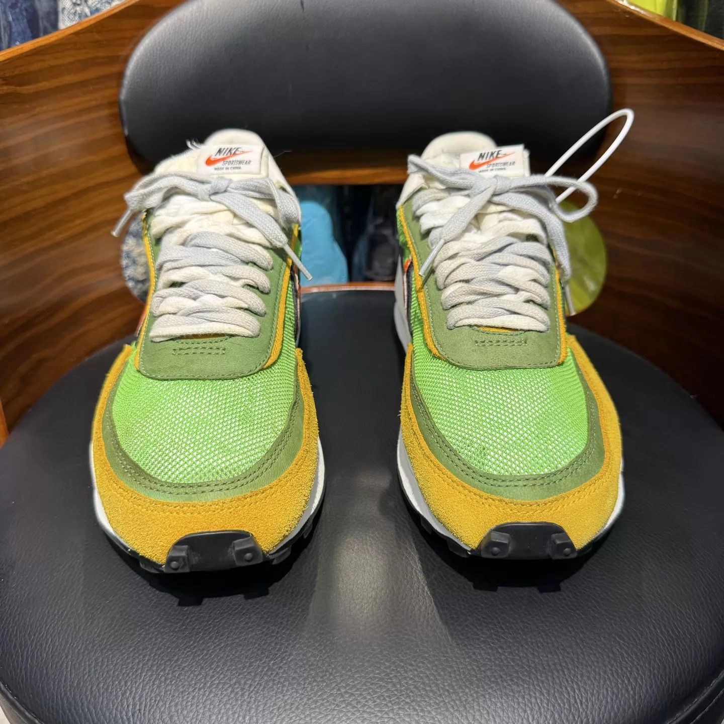 Nike sacai ldv yellow green 1.0 size 43 like new Size US 10 / EU 43 - 2 Thumbnail