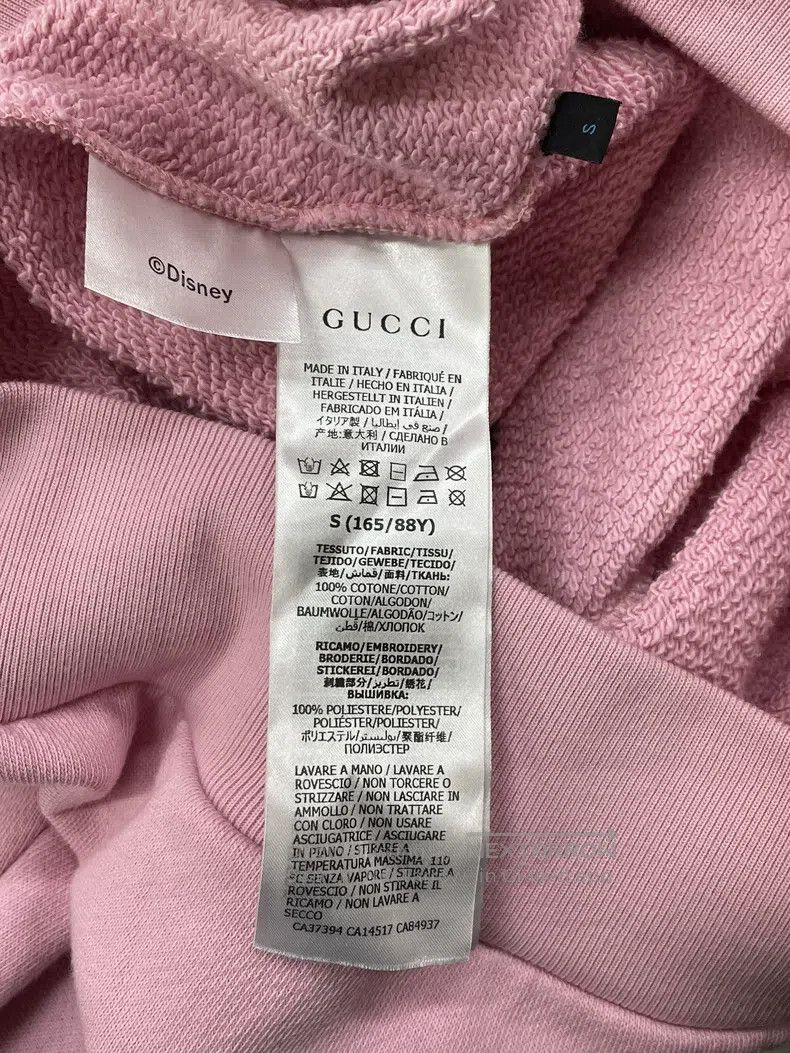 Gucci Gucci Pink embroidered Donald Duck hooded sweatshirt Size S / US 4 / IT 40 - 5 Thumbnail