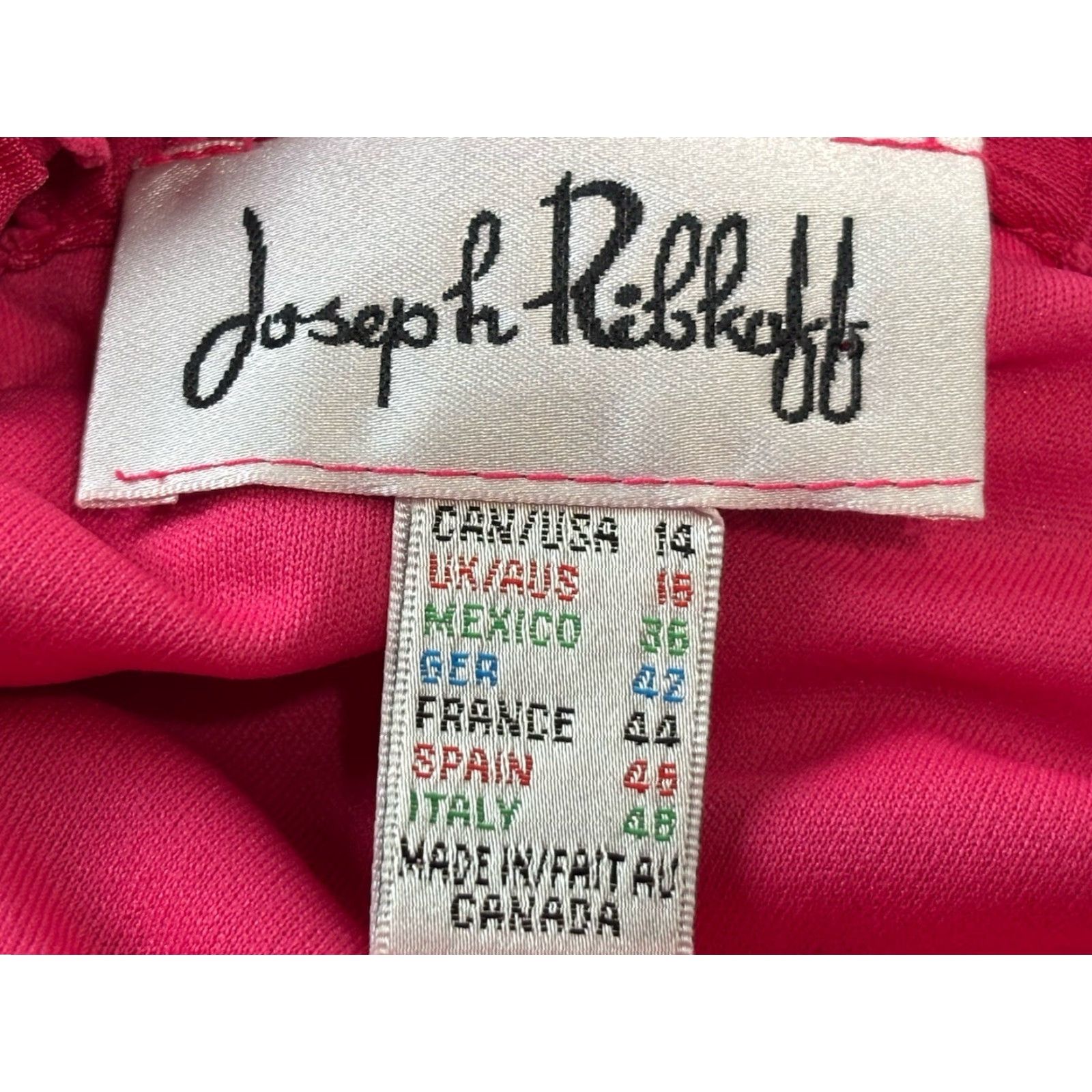 Joseph Ribkoff VINTAGE Joseph Ribkoff Classic Pencil Dress Sz 14 Women’s Pink Off the Shoulder Stretch Casual Size XL / US 12-14 / IT 48-50 - 6 Thumbnail