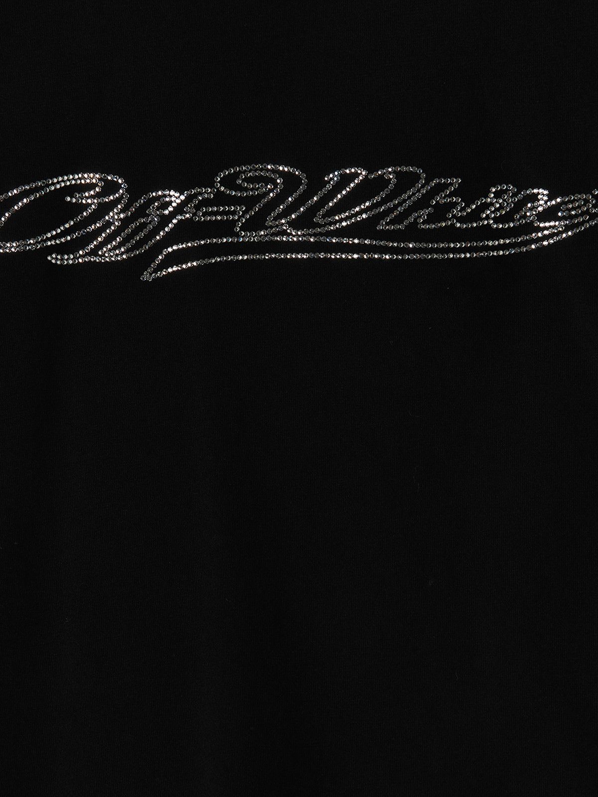 Off-White o1gr1nt0325 Bling Baseball Fitted T-Shirt in Black Size S / US 4 / IT 40 - 4 Thumbnail