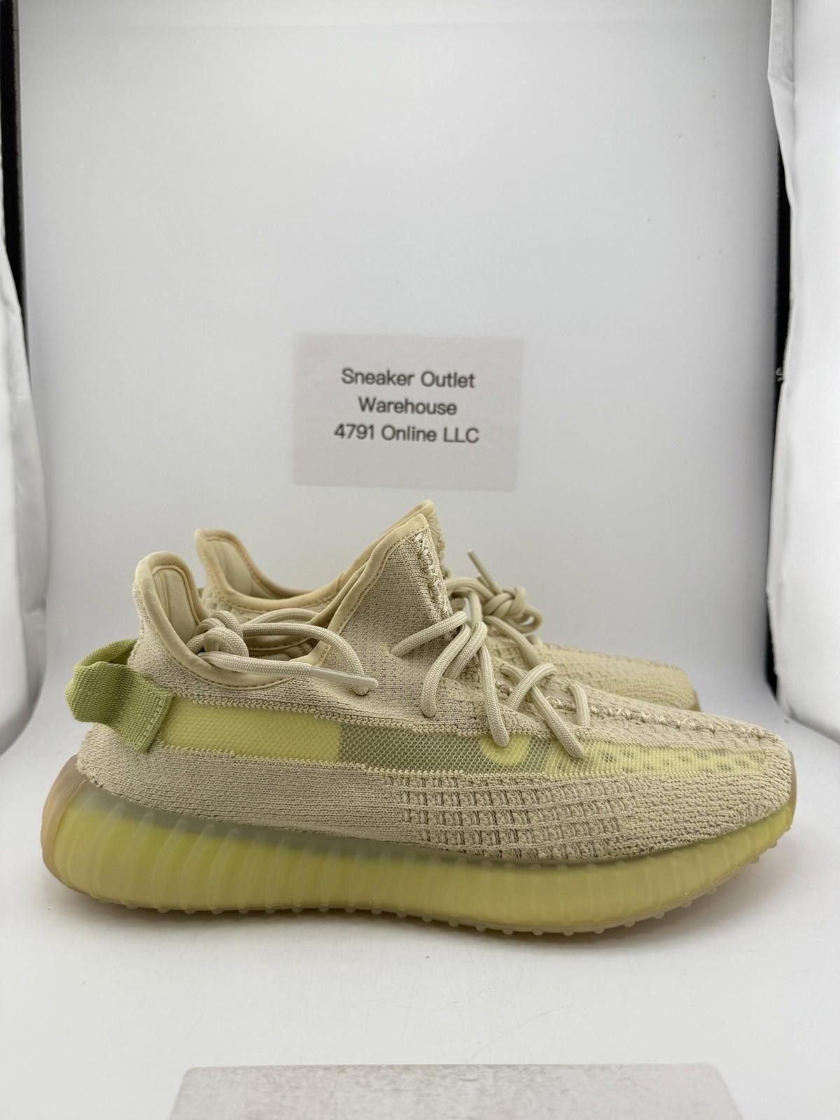 Adidas Yeezy 350 V2 Flax US 10.5 New with Box FX9028 Size US 10.5 / EU 43-44 - 3 Thumbnail