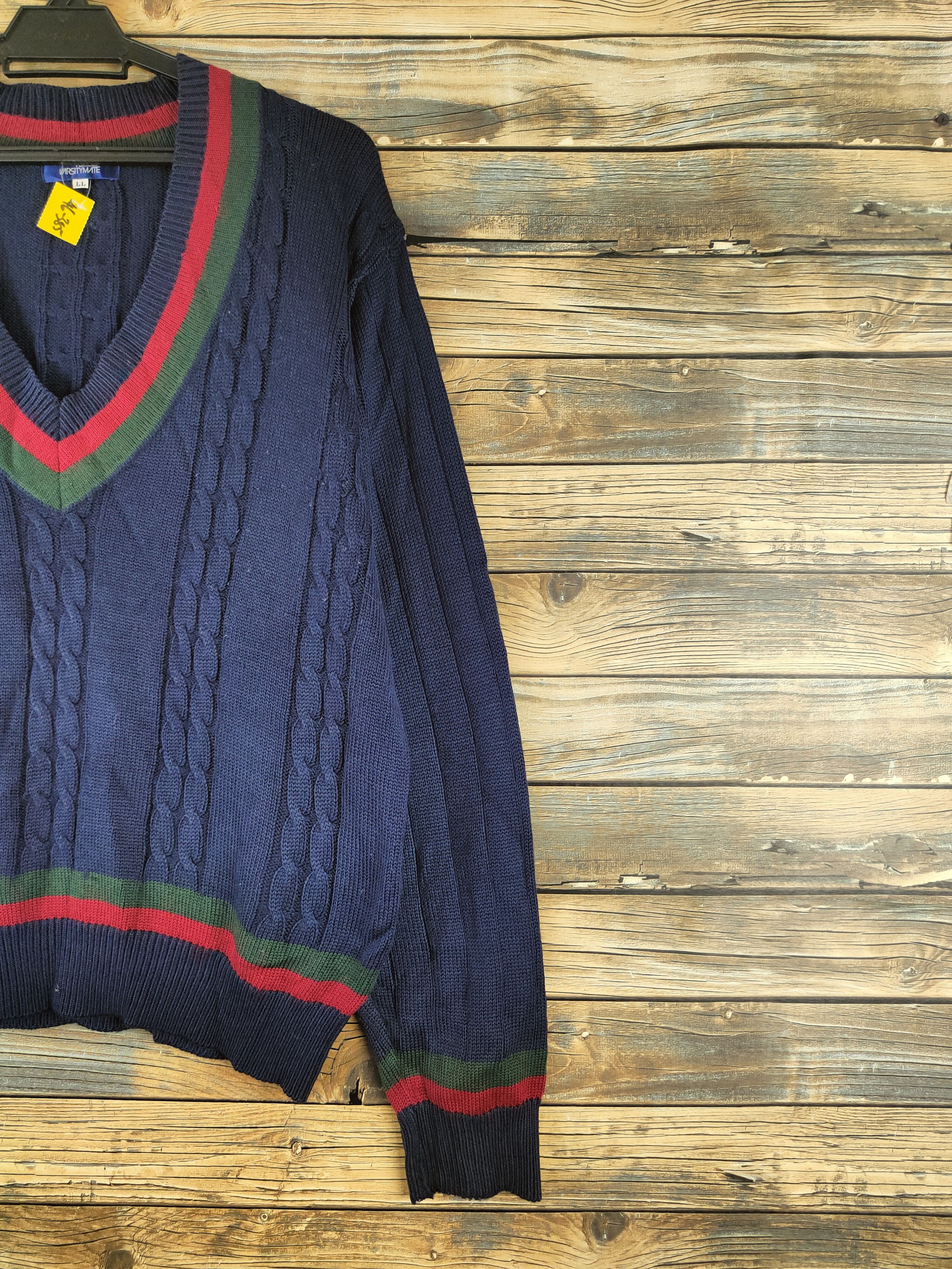 Japanese Brand DL Tombow Varsitymate Navy Knitwear Sweatshirts #46-385 Size US L / EU 52-54 / 3 - 5 Thumbnail