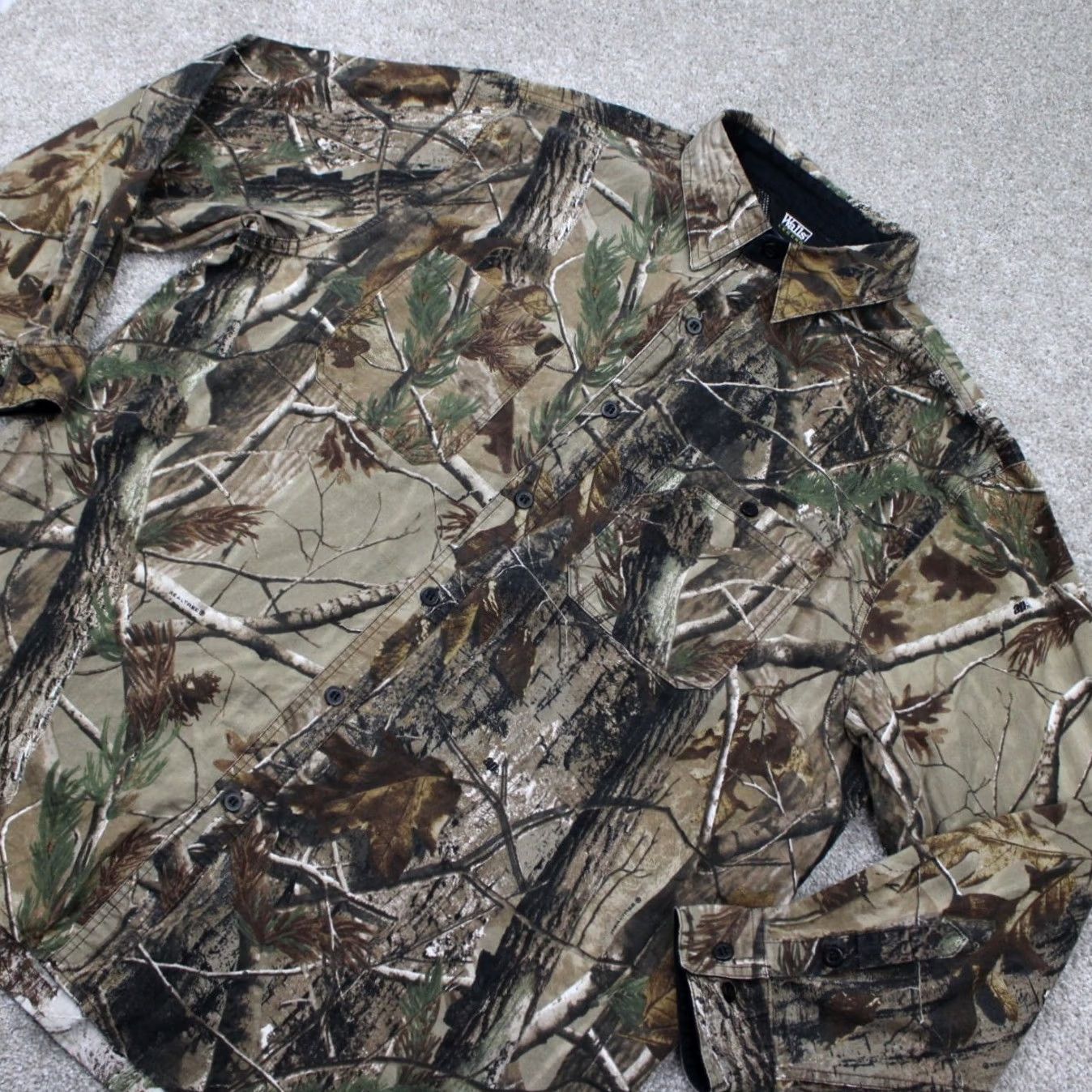 Walls Walls Camo Shirt Mens 2XL XXL Green Camouflage L/S Button-Up Hunting Shirt Size US XXL / EU 58 / 5 - 2 Thumbnail