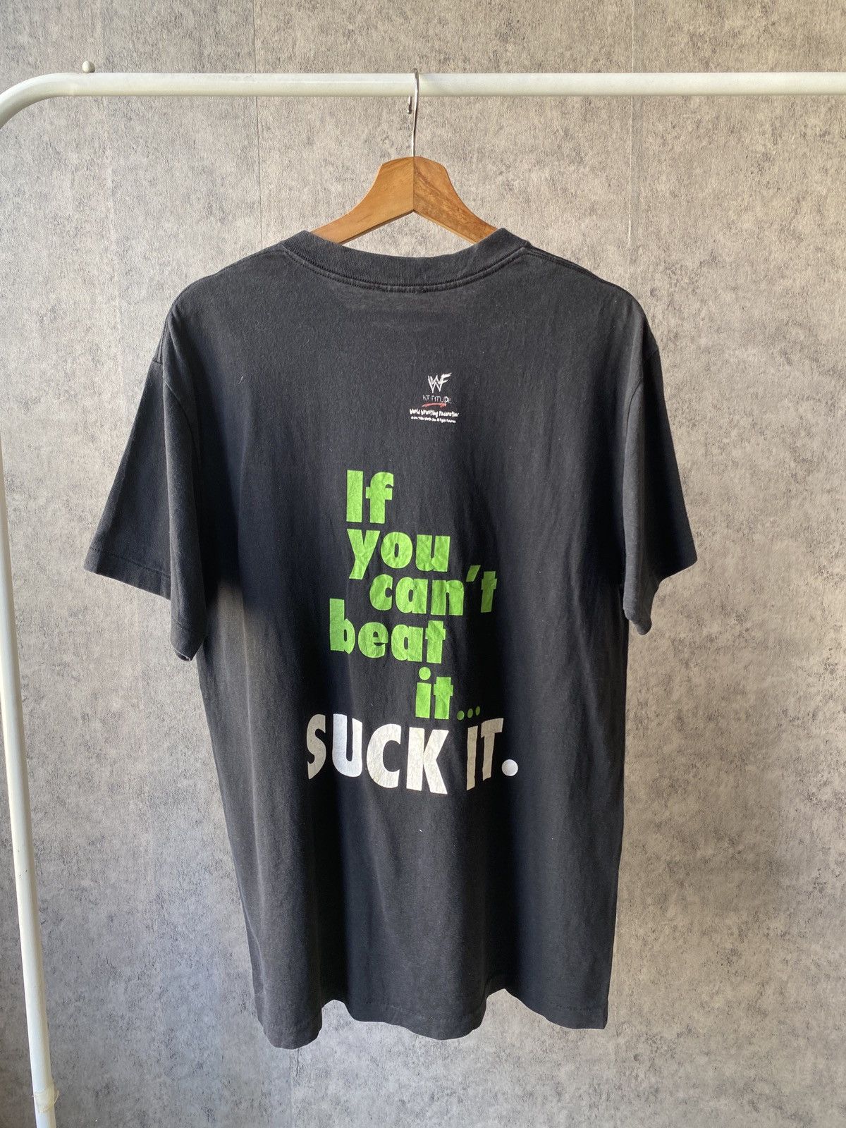 Vintage × WWE × WWF Vintage 90’s D Generation X WWF Faded Black T Shirt Size US M / EU 48-50 / 2 - 2 Thumbnail