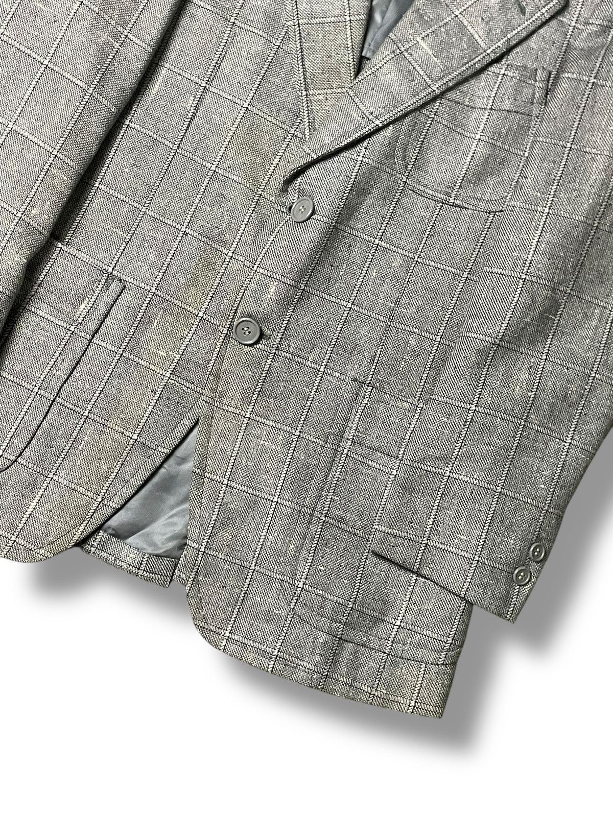 Japanese Brand × Vintage Vintage D’Urban Checked Light Blazer (65) Size US XXS / EU 40 - 3 Thumbnail