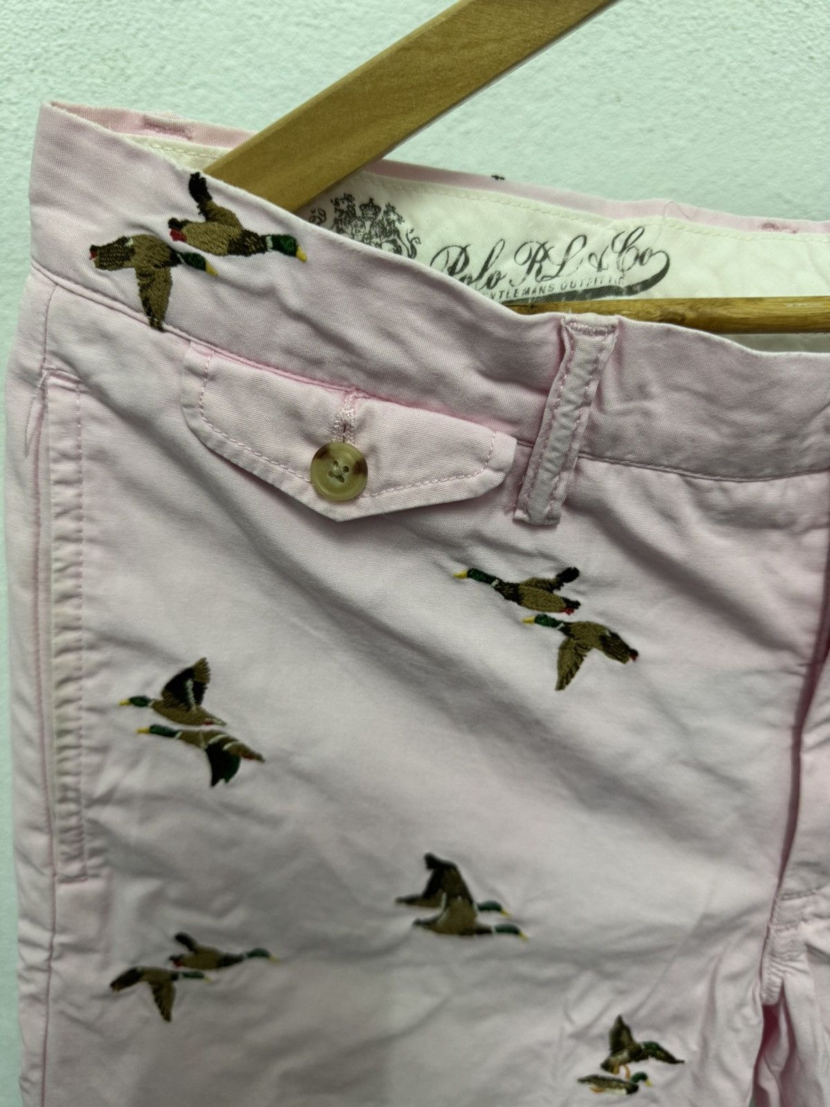 Polo Ralph Lauren × Vintage Polo Ralph Lauren Embroidery Duck Shorts Size US 32 / EU 48 - 3 Thumbnail