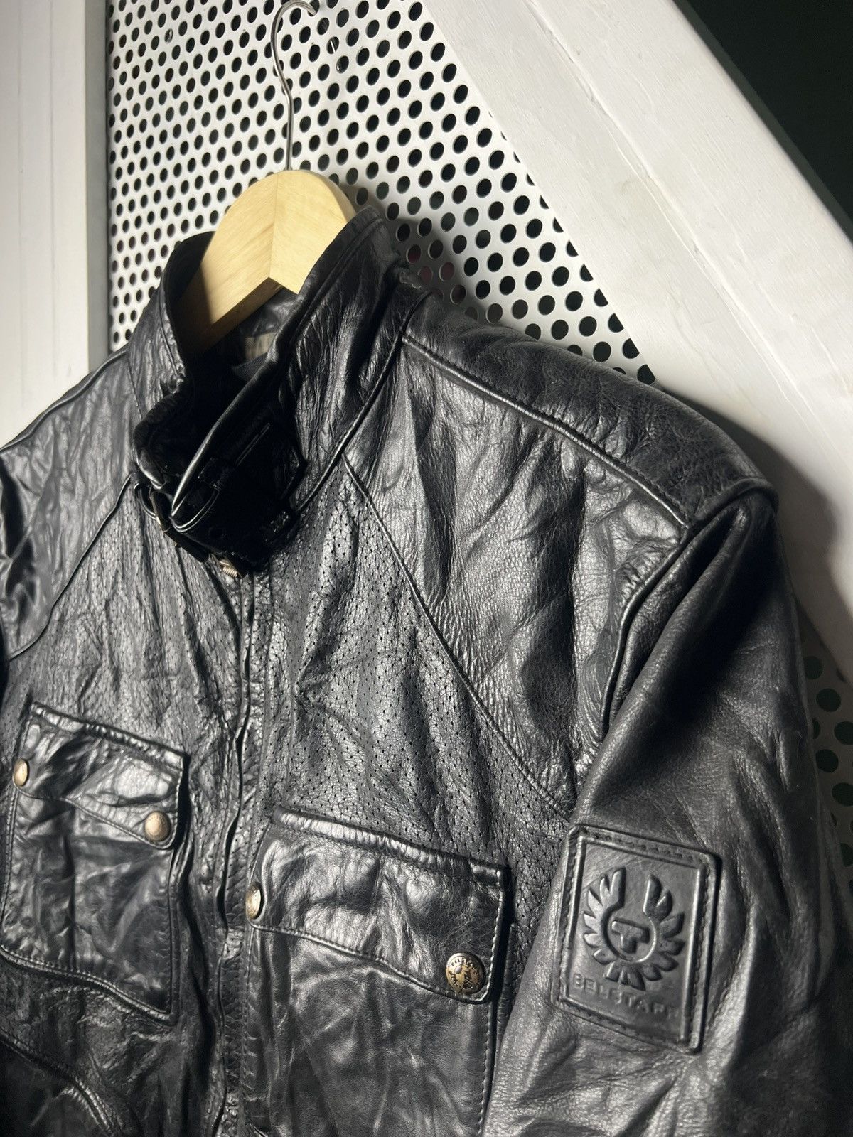 Belstaff Belstaff Leather Biker Zip Jacket Size US XL / EU 56 / 4 - 3 Thumbnail