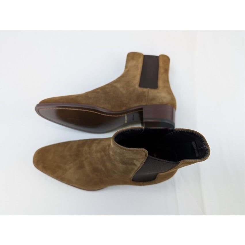 Saint Laurent Paris o1rshd1 Leather Gorain Florence Horsebit Loafer Boots Brown Size US 9 / EU 42 - 4 Thumbnail