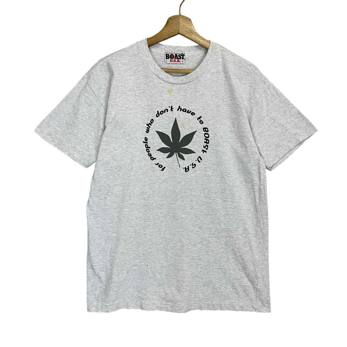 Japanese Brand Vintage 90s Boast Usa Big Logo Shortsleeve Tee Size US S / EU 44-46 / 1 - 1 Thumbnail