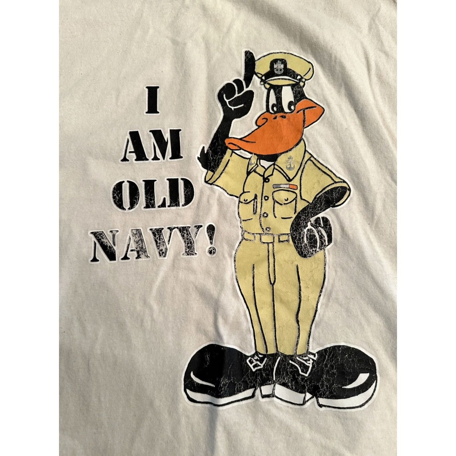 Old Navy US Navy I Am Old Navy Military Duck White Shirt L Men Large T-Shirt White Size US L / EU 52-54 / 3 - 2 Thumbnail
