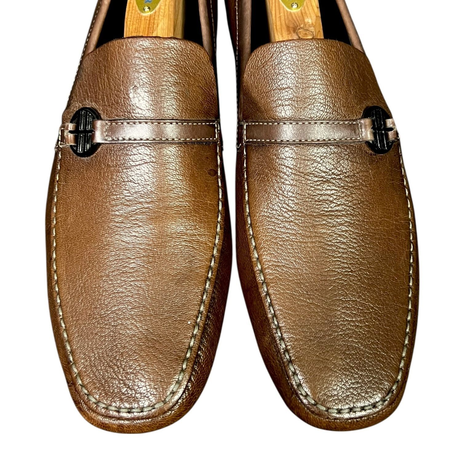 Hugo Boss Men's Hugo Boss Brown Leather Driving Shoes Loafers - US 7 Size US 7 / EU 40 - 3 Thumbnail