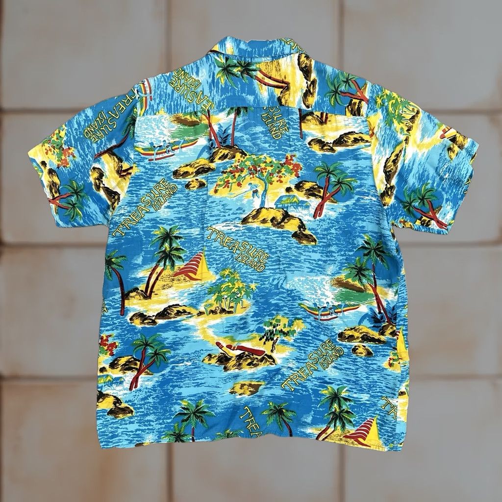 Vintage VINTAGE Hawaiian Shirt By D.V.D Loop Collar 100% Rayon Made In Hong Kong Medium Size US M / EU 48-50 / 2 - 1 Thumbnail