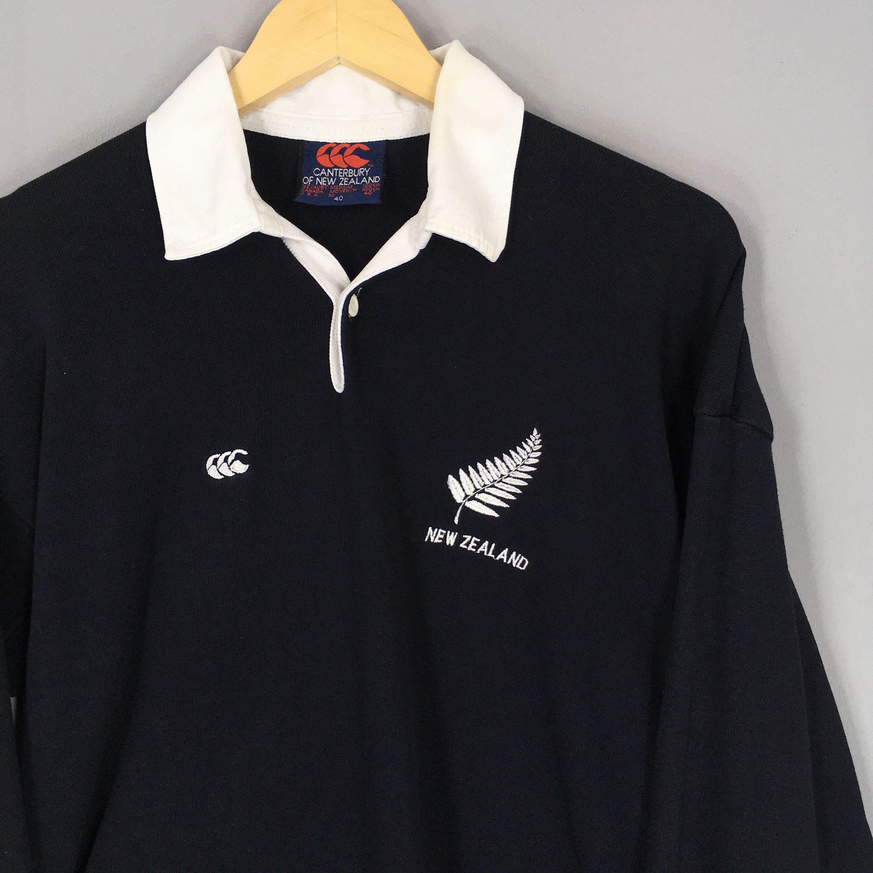 Canterbury of New Zealand Vintage Canterbury Of New Zealand All Blacks Rugby Shirt M Size US M / EU 48-50 / 2 - 2 Thumbnail