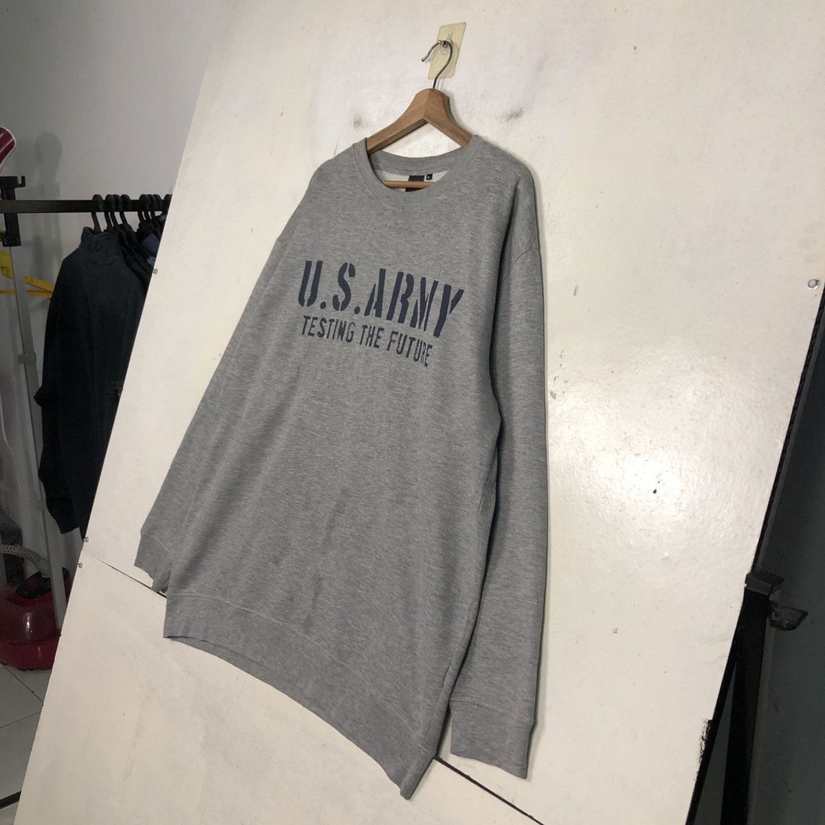 Japanese Brand 📌US Army Spell Out Big Logo Sweatshirt Size US L / EU 52-54 / 3 - 9 Thumbnail