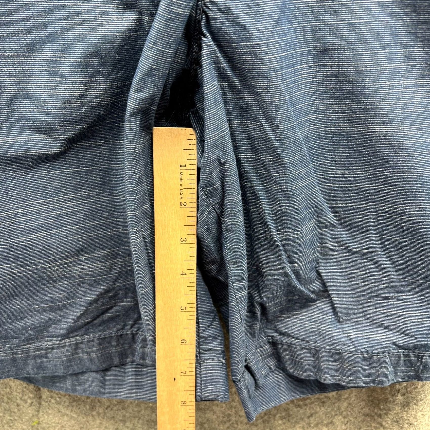 Tommy Hilfiger Tommy Hilfiger Shorts Men 38 Chino Flat Casual Cotton Heather Blue Golf Casual Mens Shorts 38 Blue Cotton Chino Front Pocket Button Size US 38 / EU 54 - 4 Thumbnail