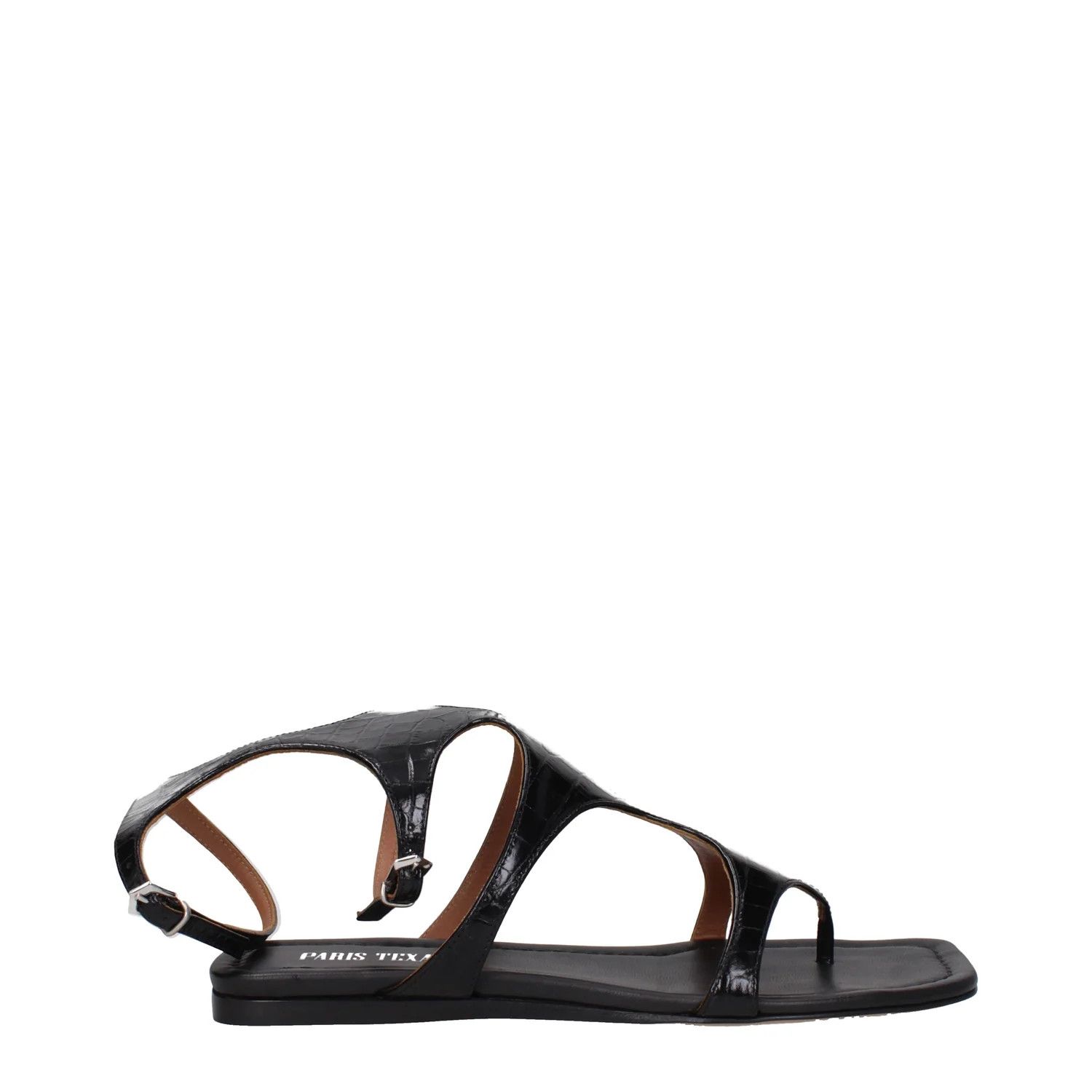 Paris Texas ob1o1e1124 Leather Flip Flops in Black Size US 10 / IT 40 - 1 Thumbnail
