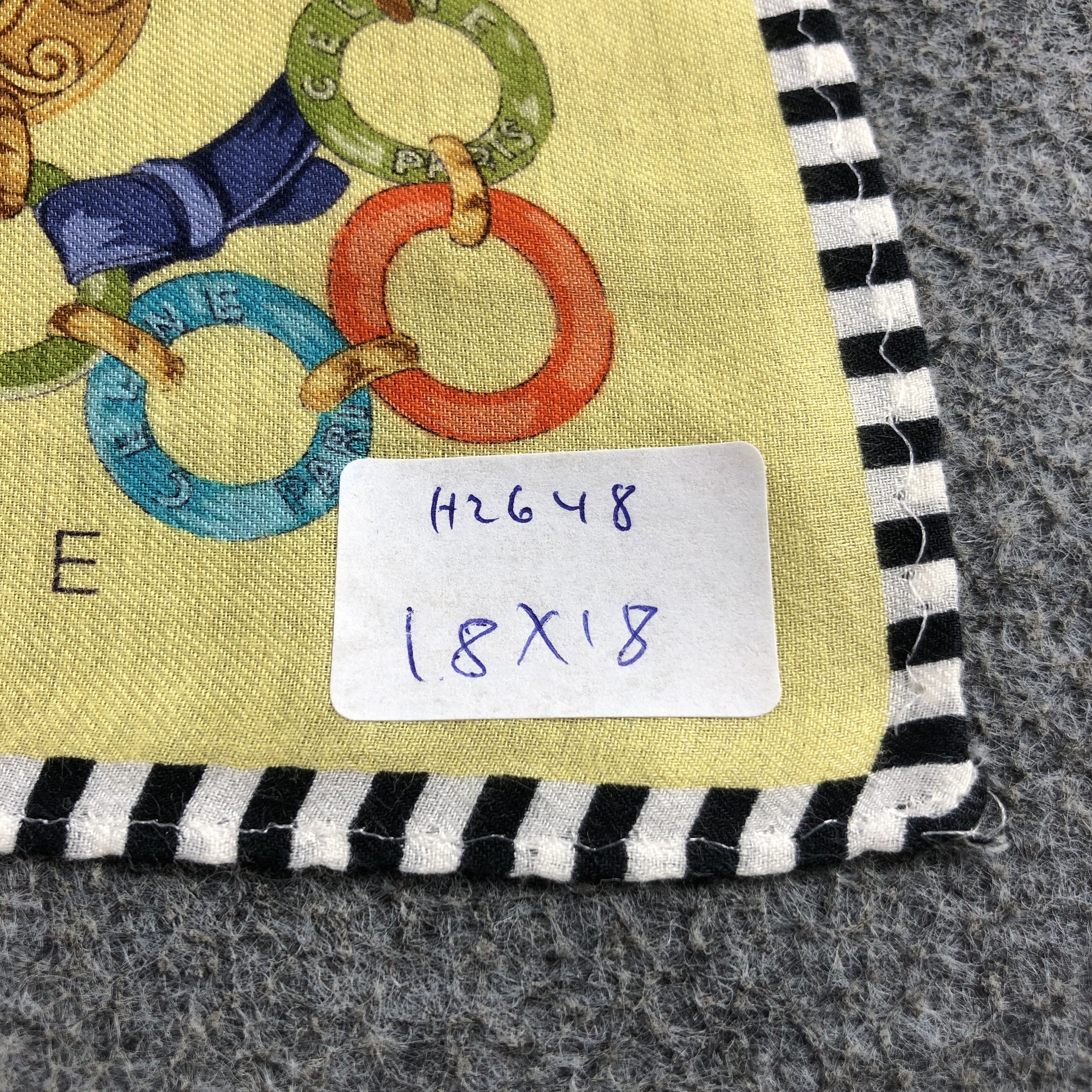 Vintage Celine Chains Handkerchief Neckerchief Bandana H2648 Size ONE SIZE - 5 Thumbnail
