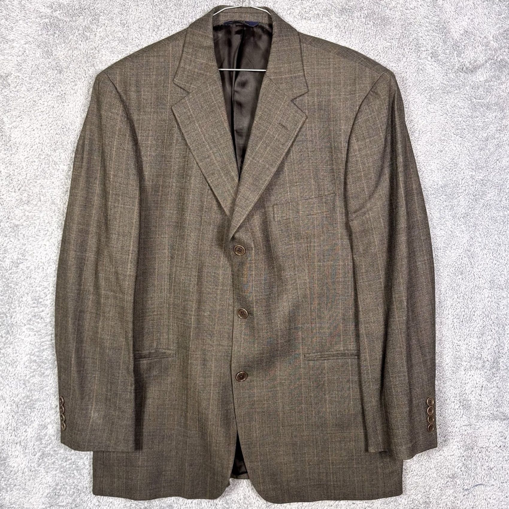 Brooks Brothers Brooks Brothers Mens 43R Suit Set in Brown Wool Stretch Blazer Slacks - 2 Piece Size 46R - 3 Thumbnail