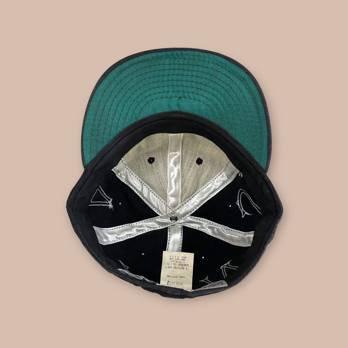 Bape × Ebbets Field Flannels Ebbets Field Flannels X Bape "ASNKA" Fitted Cap Size ONE SIZE - 8 Thumbnail