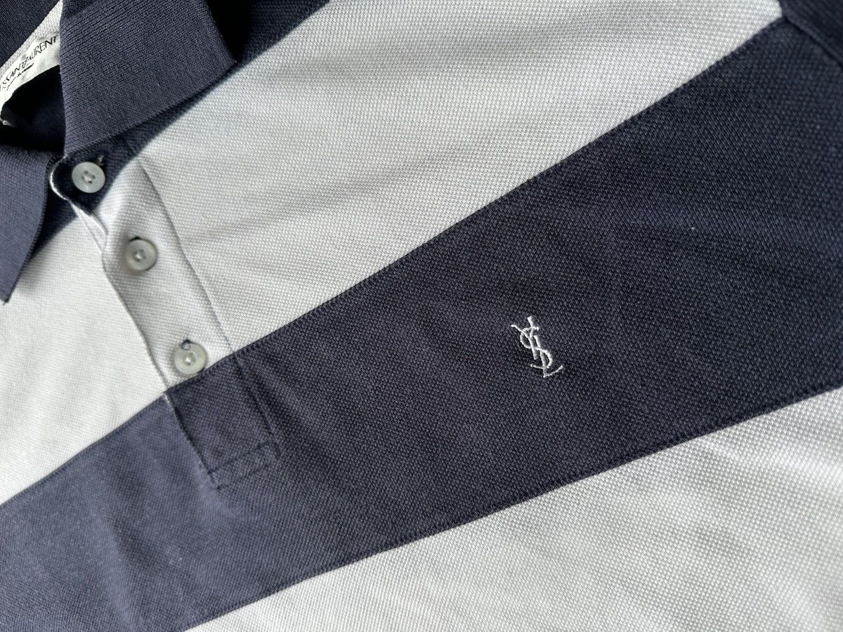 Yves Saint Laurent 🚨 VNTG YSL POLO YVES SAINT LAURENT OLD MONEY LOGO y2k rare Size US L / EU 52-54 / 3 - 3 Thumbnail