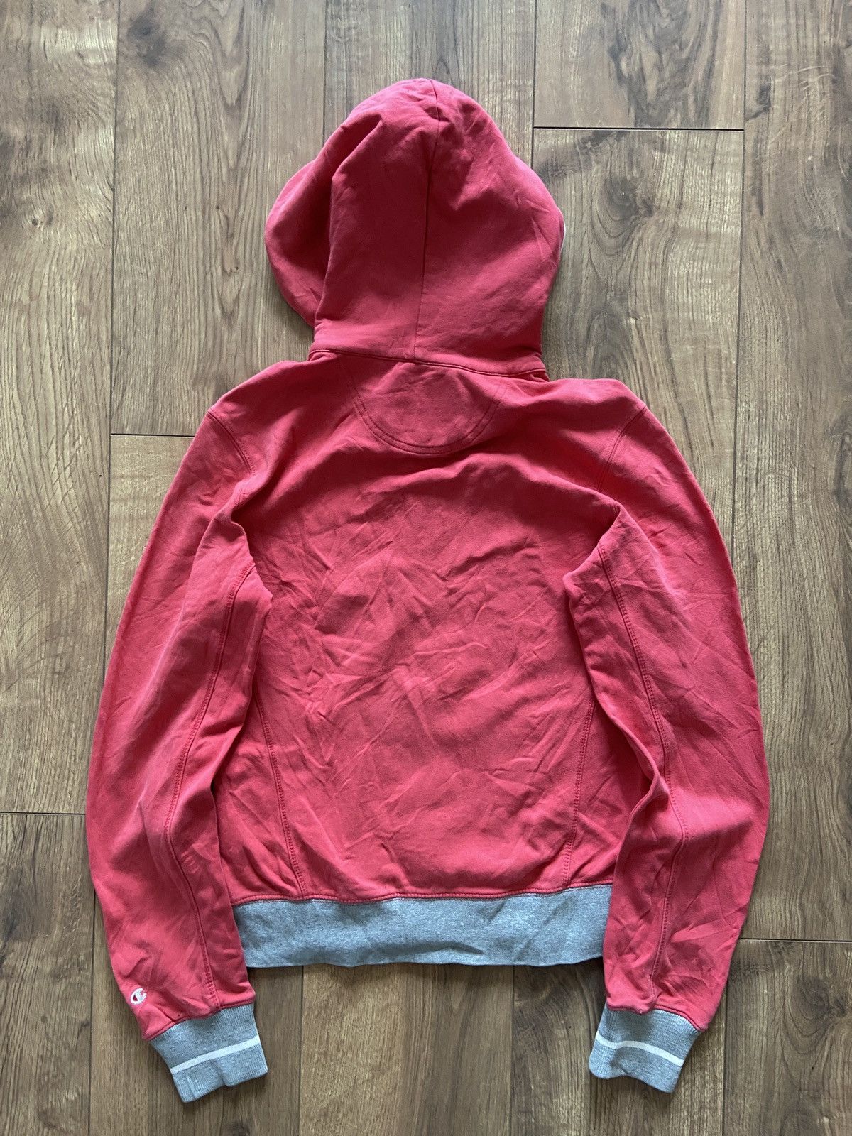 Champion Champion Zip Hoodie Pink 2000s Vintage Size M / US 6-8 / IT 42-44 - 2 Thumbnail