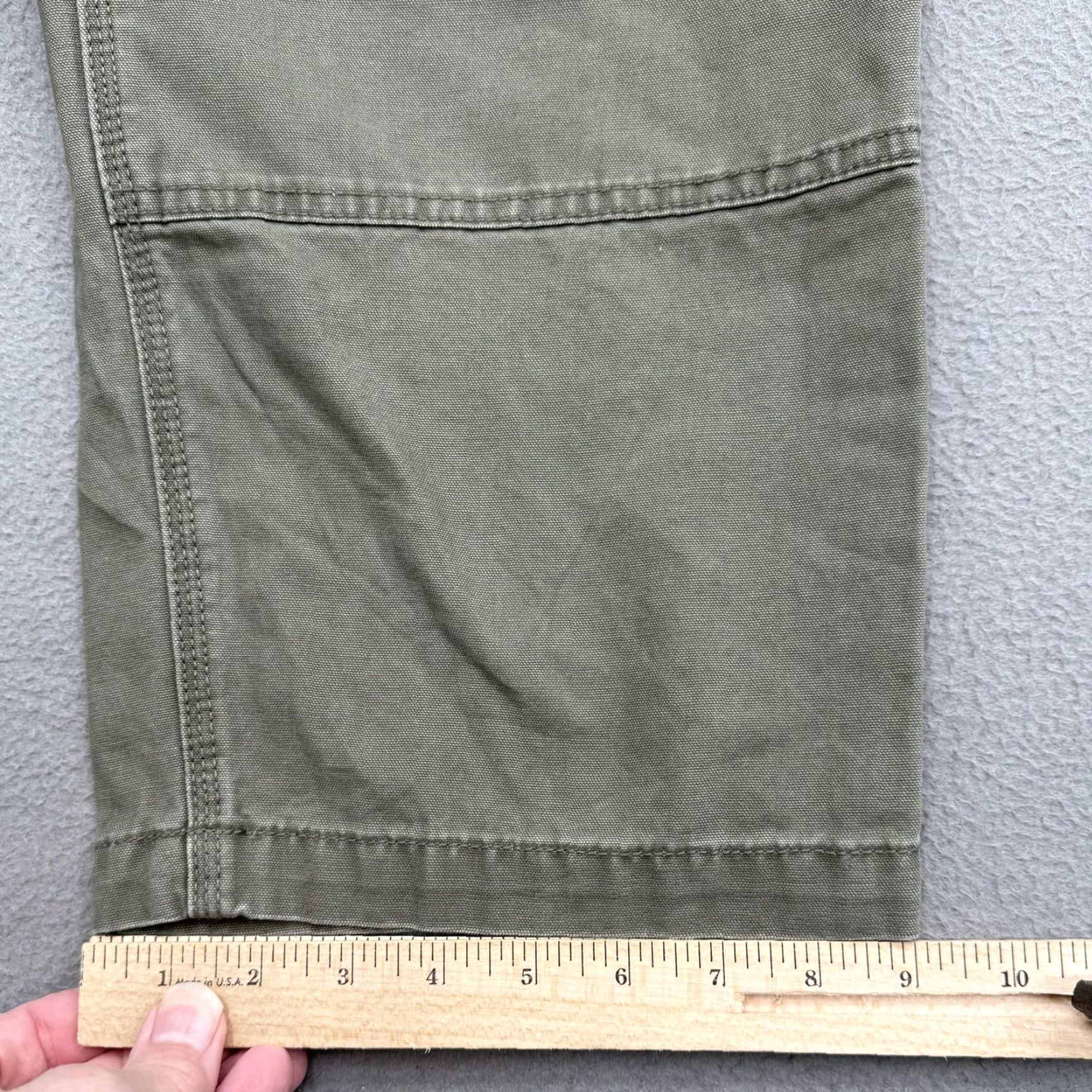 Harley Davidson Harley-Davidson Pants Mens 40x30 Green Canvas Utility Carpenter Workwear Casual Size US 40 / EU 56 - 7 Thumbnail